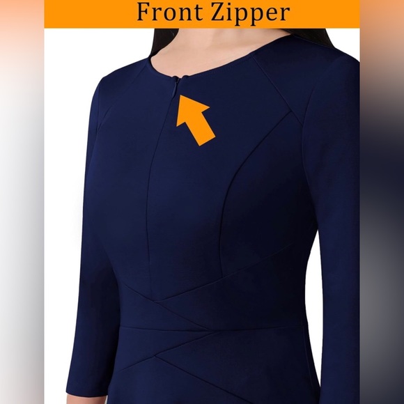 NWT VFSHOW 3/4 Sleeve A-line Dress Size Small - Picture 6 of 9